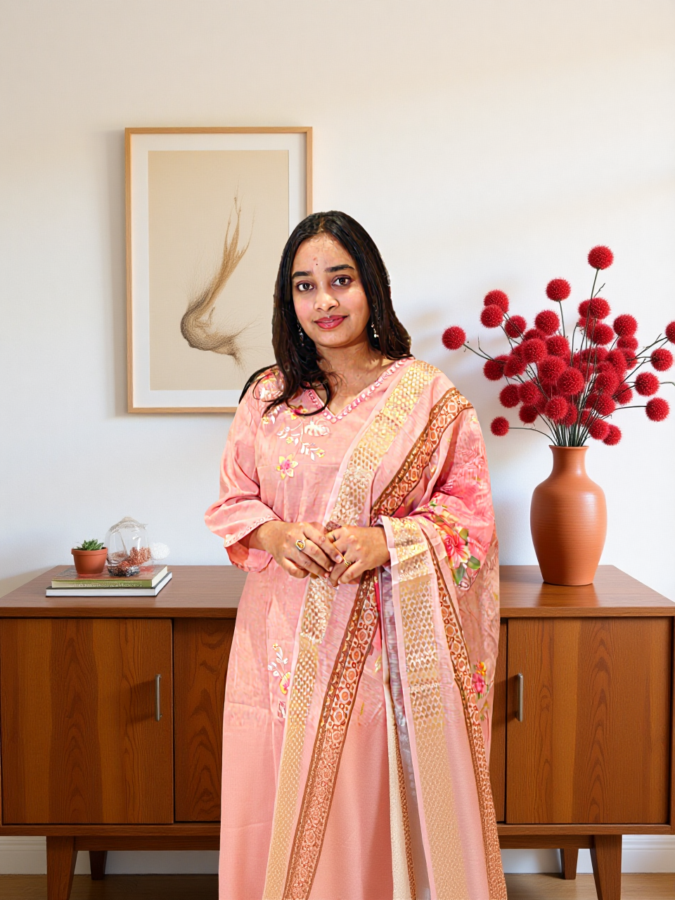 3 Pcs Bottom Dupatta Set