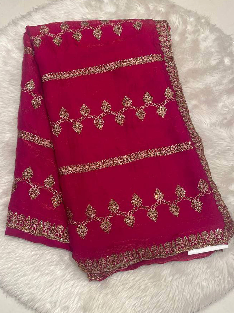 Fendy Crush Tissue Saree