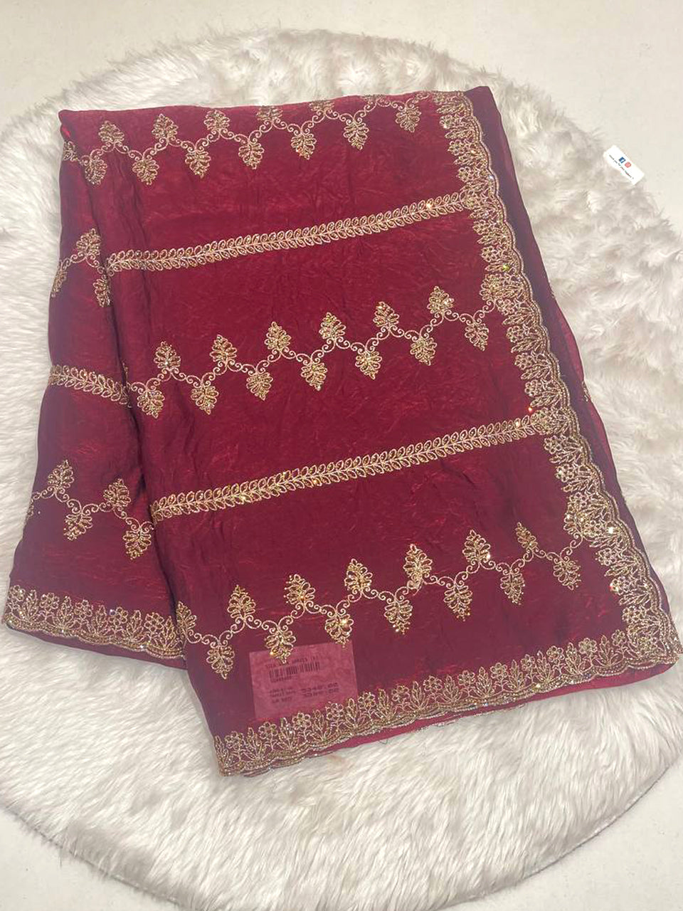 Fendy Crush Tissue Saree