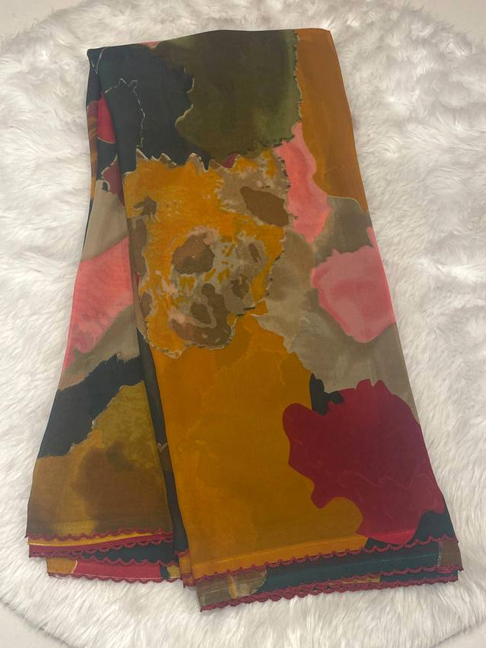 Georgette Silk Saree