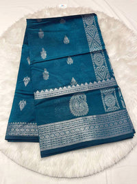Silver Butta Guwahati Pattu Saree