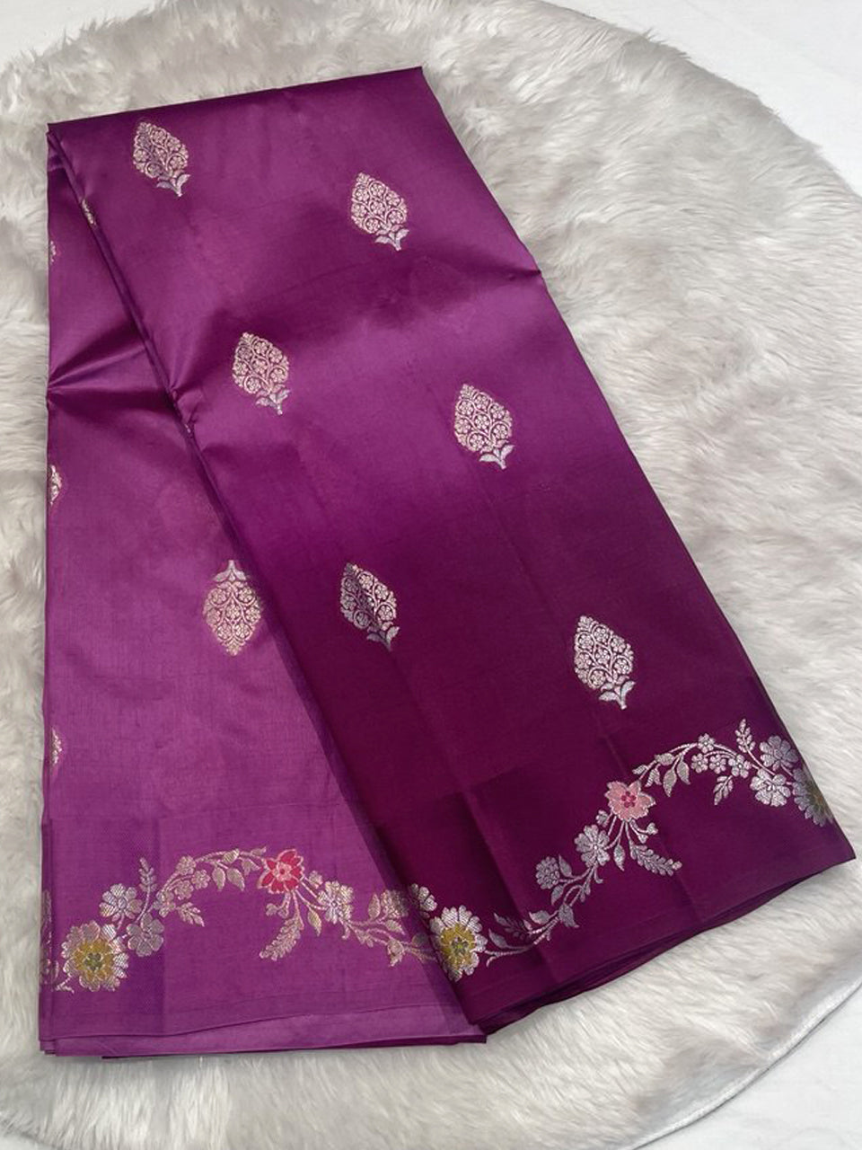Pure Green Mango saree