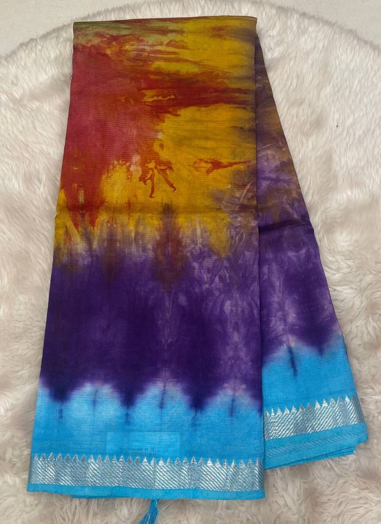 Hand Shibori Tie-Dye Saree