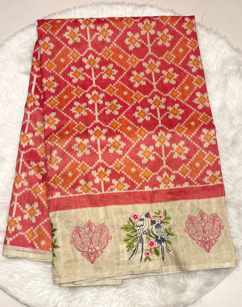 Ikkat Design Saree