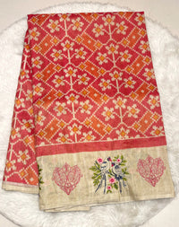 Ikkat Design Saree