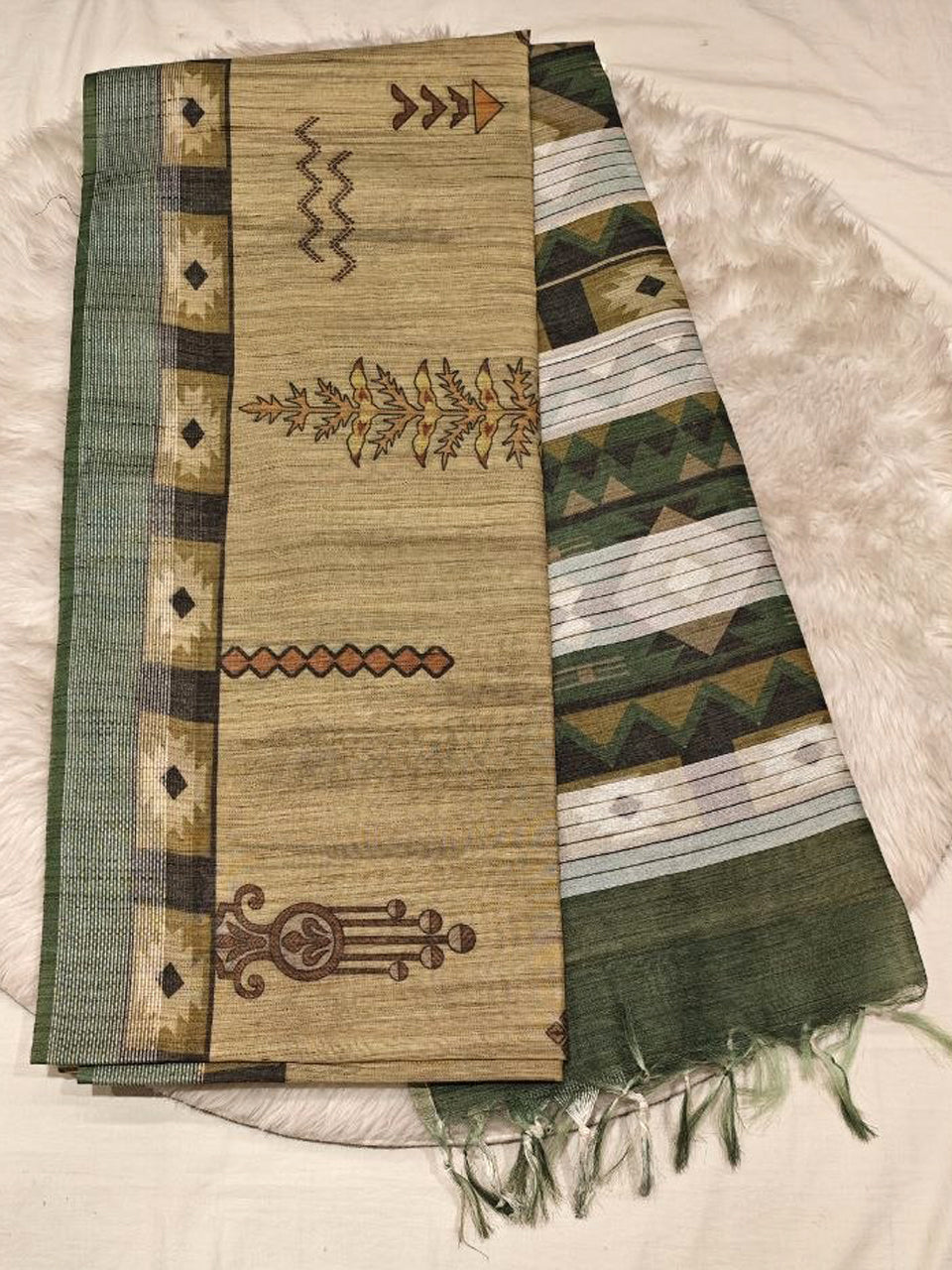 Jute Silk Saree