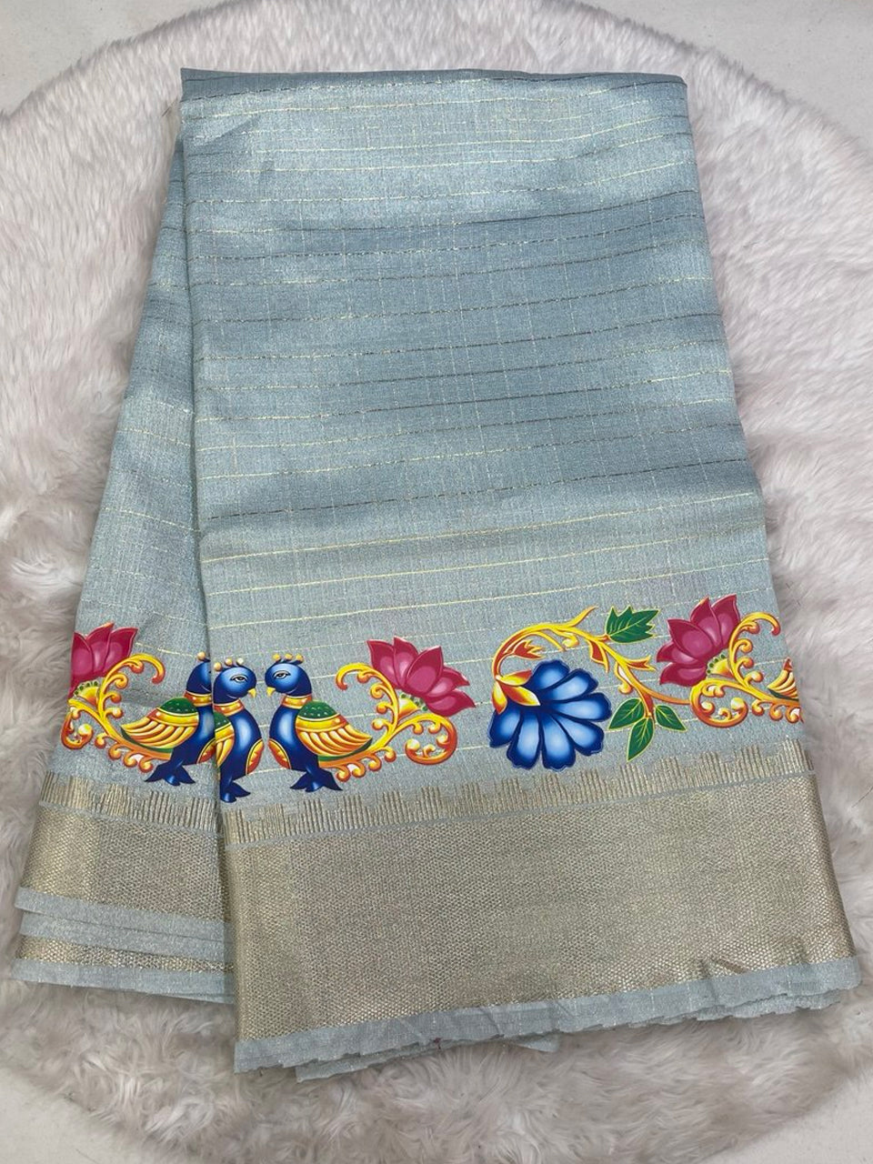 Jute Tissue Saree