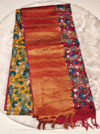 Cotton Kalamkari saree