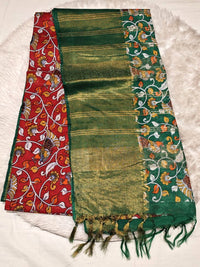 Cotton Kalamkari saree