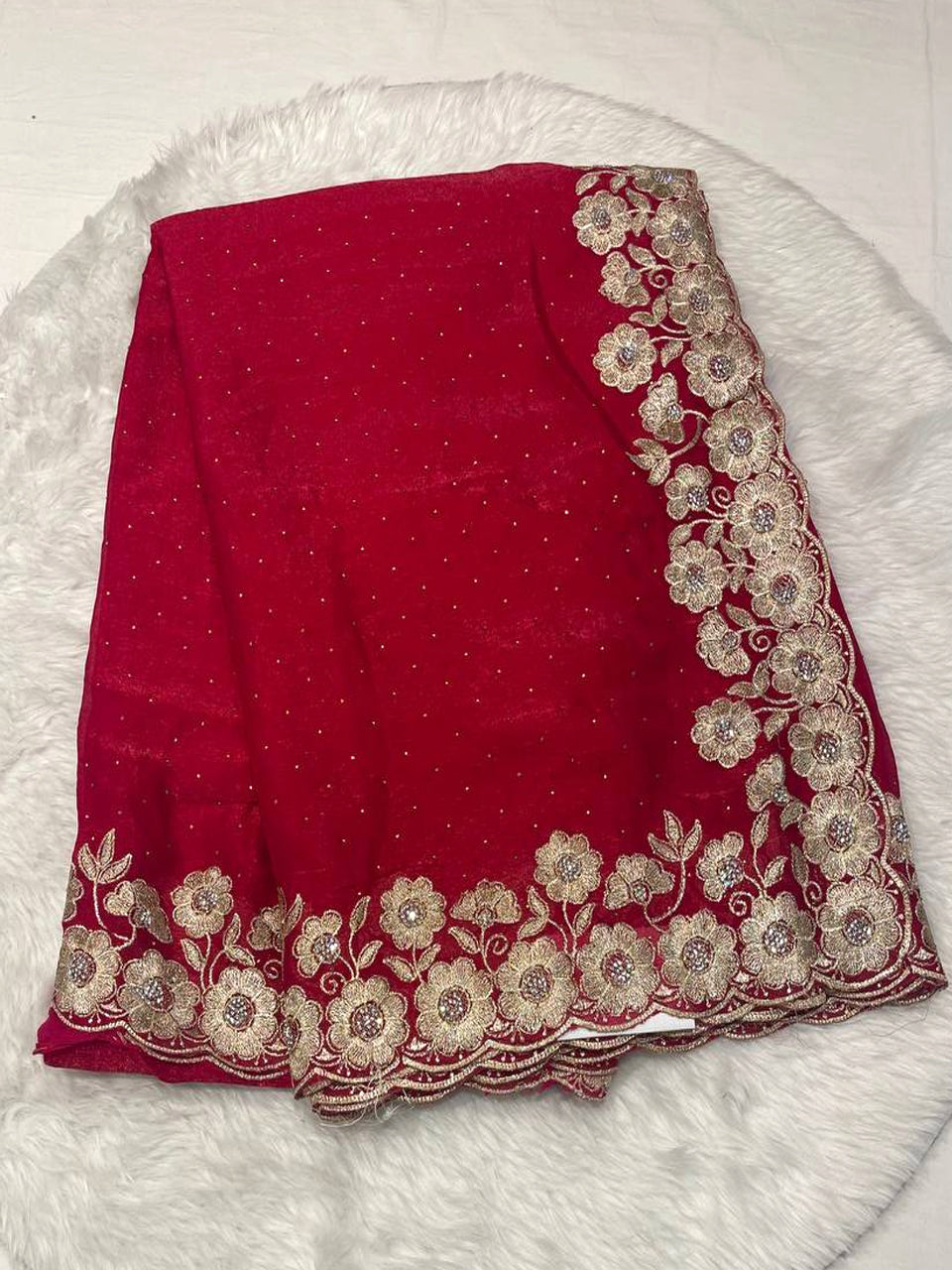 Regal Bloom Karachi Silk Saree