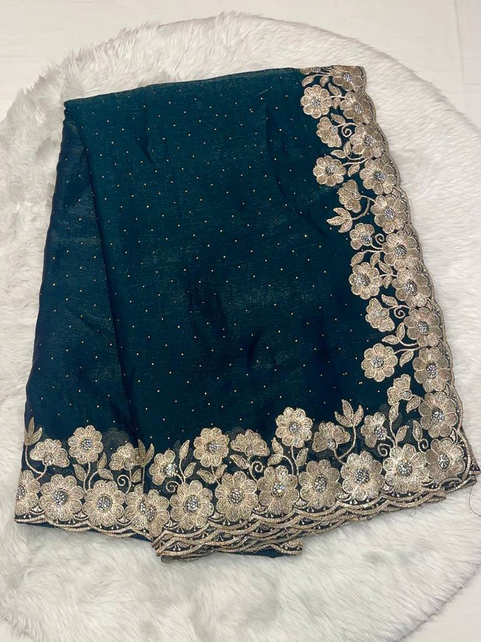 Regal Bloom Karachi Silk Saree