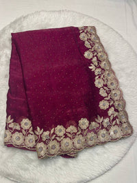 Regal Bloom Karachi Silk Saree