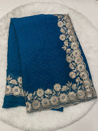 Regal Bloom Karachi Silk Saree