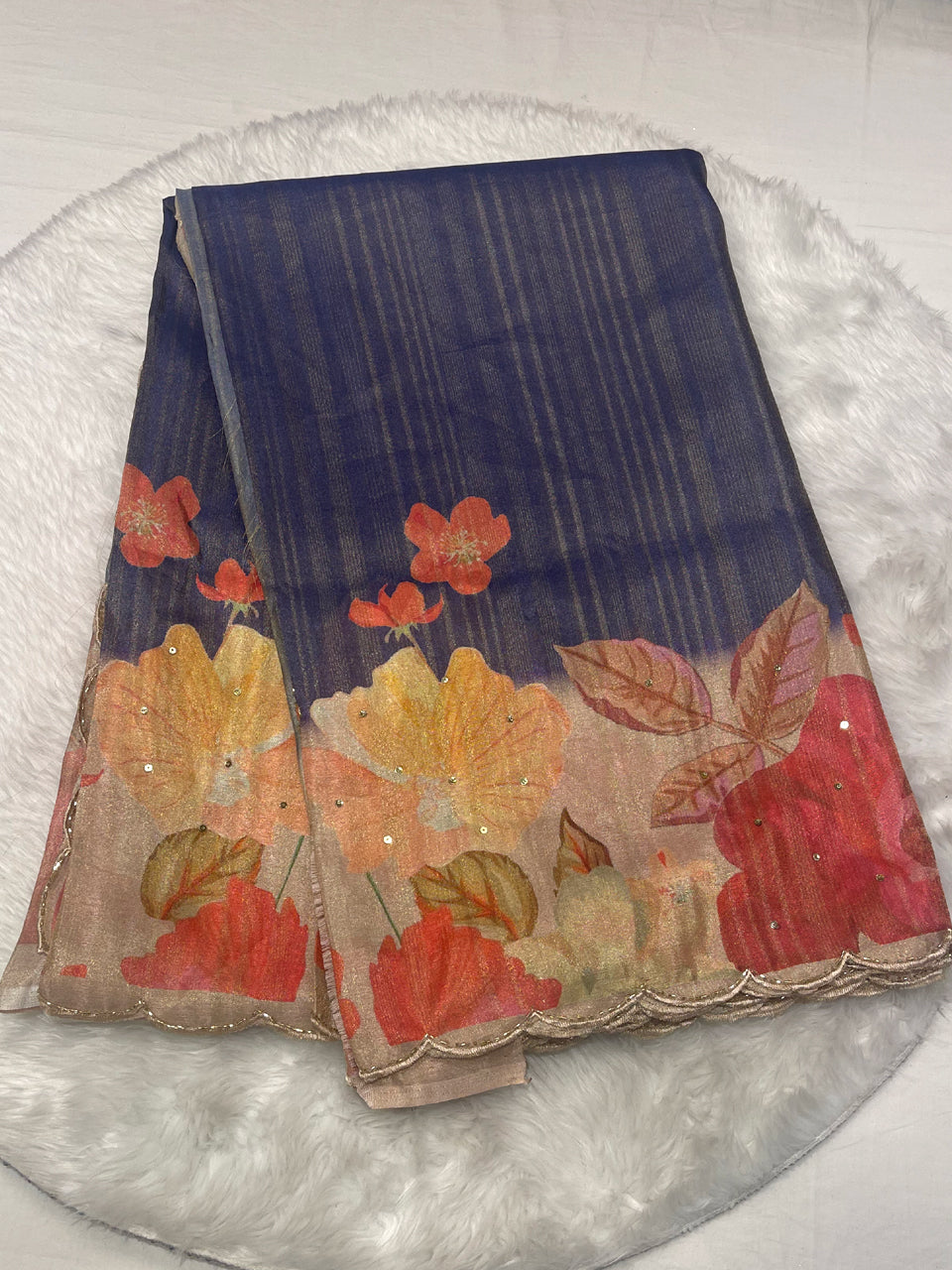 Katan Fancy Print Saree