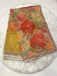Katan Fancy Print Saree