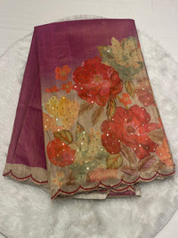 Katan Fancy Print Saree