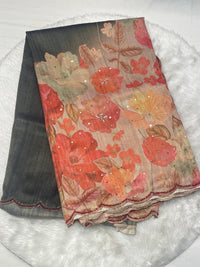 Katan Fancy Print Saree