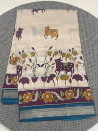Khadi Kalamkari Saree