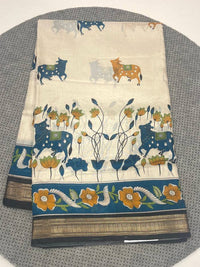 Khadi Kalamkari Saree