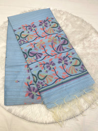 Khadi Fancy Silk Peacock Saree