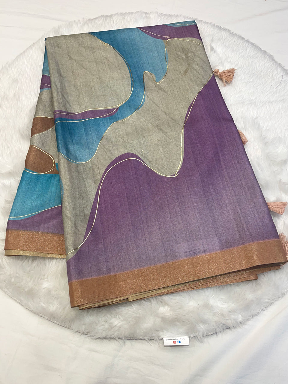 Abstract Muse Khadi Silk Saree
