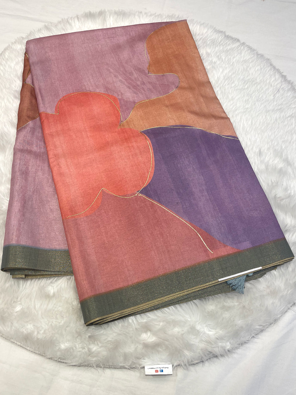Abstract Muse Khadi Silk Saree