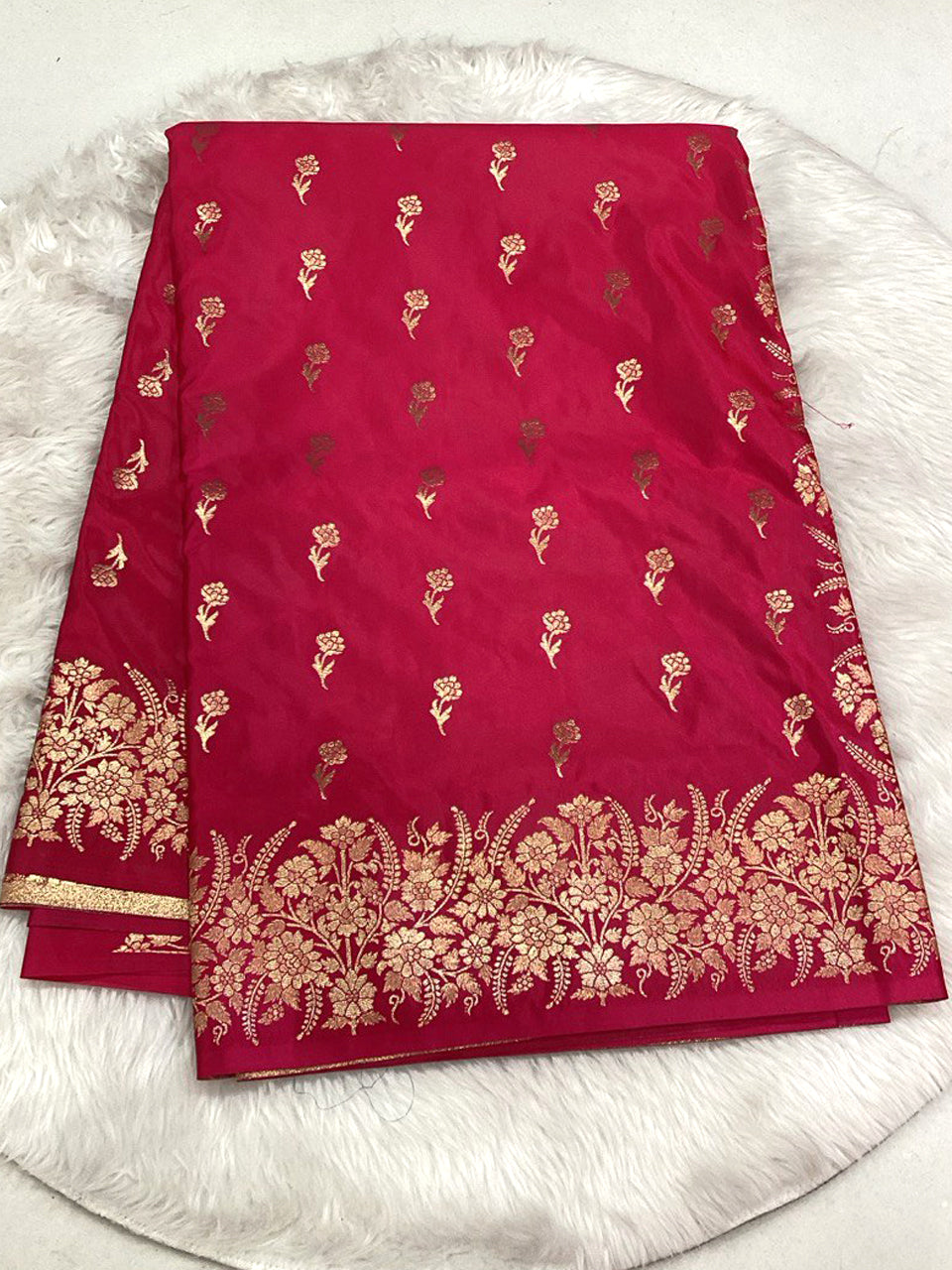 Viscose Satin Saree