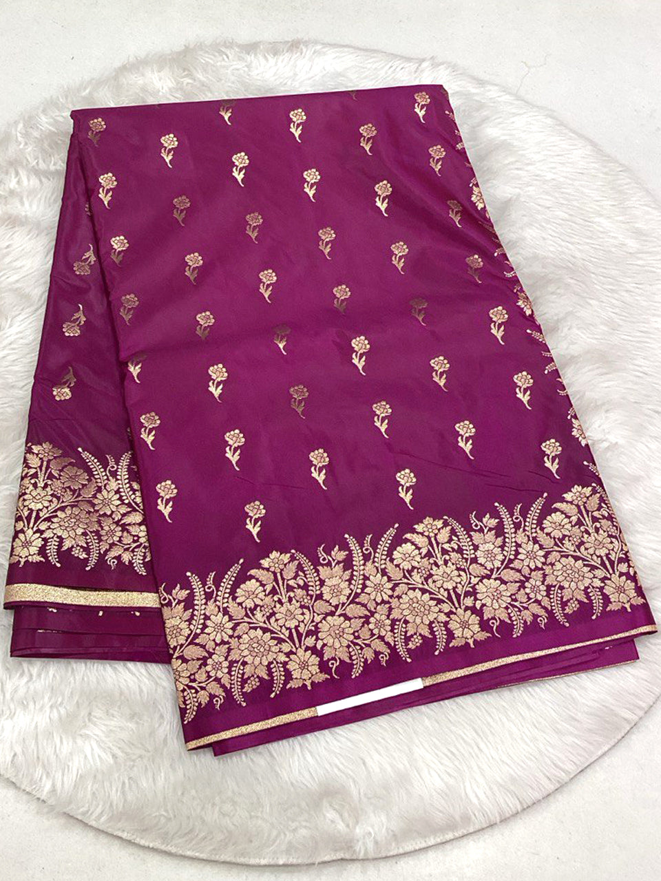 Viscose Satin Saree