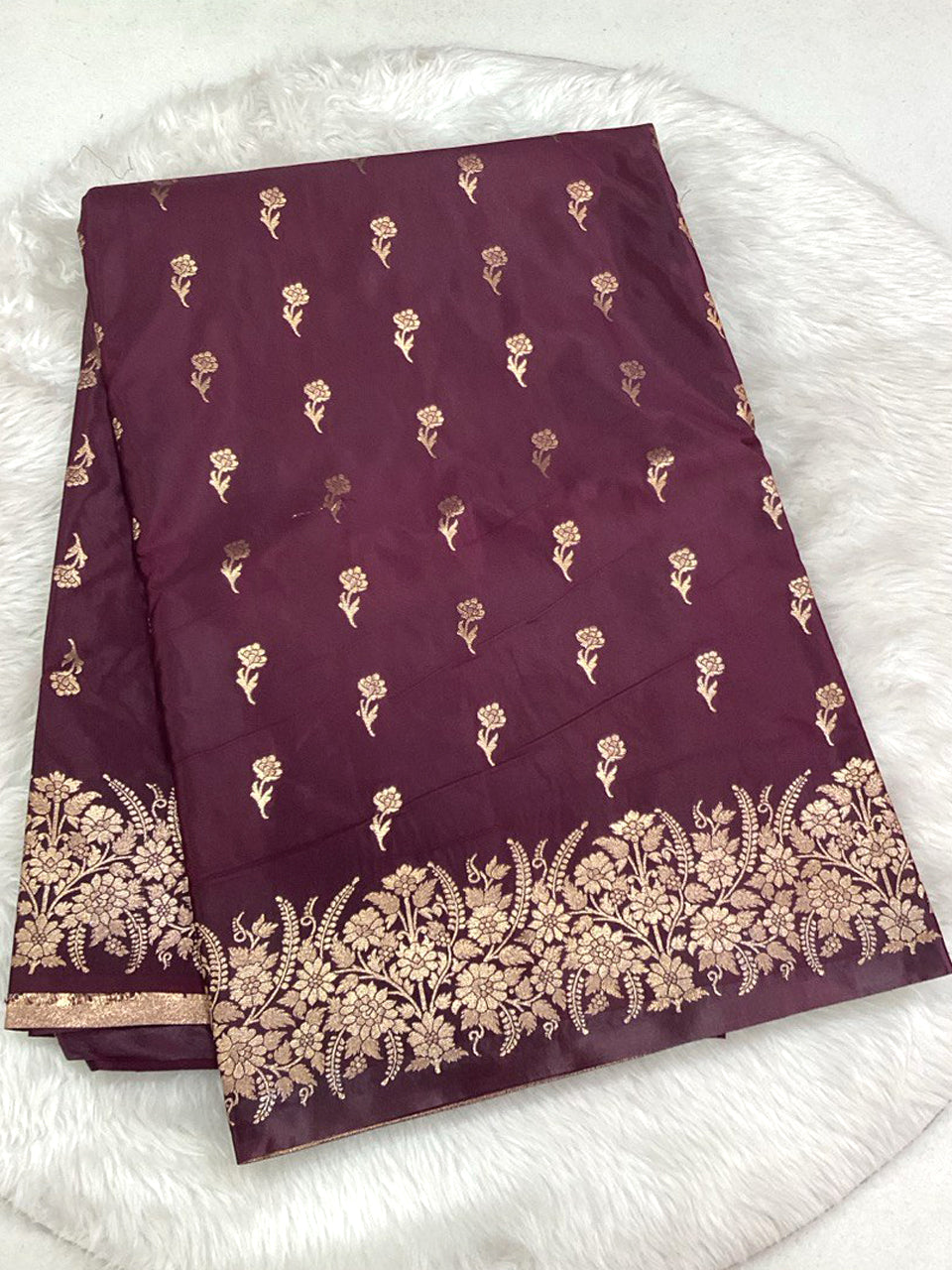 Viscose Satin Saree