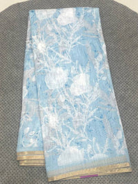 Digital Print Linen Saree