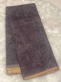 Digital Print Linen Saree