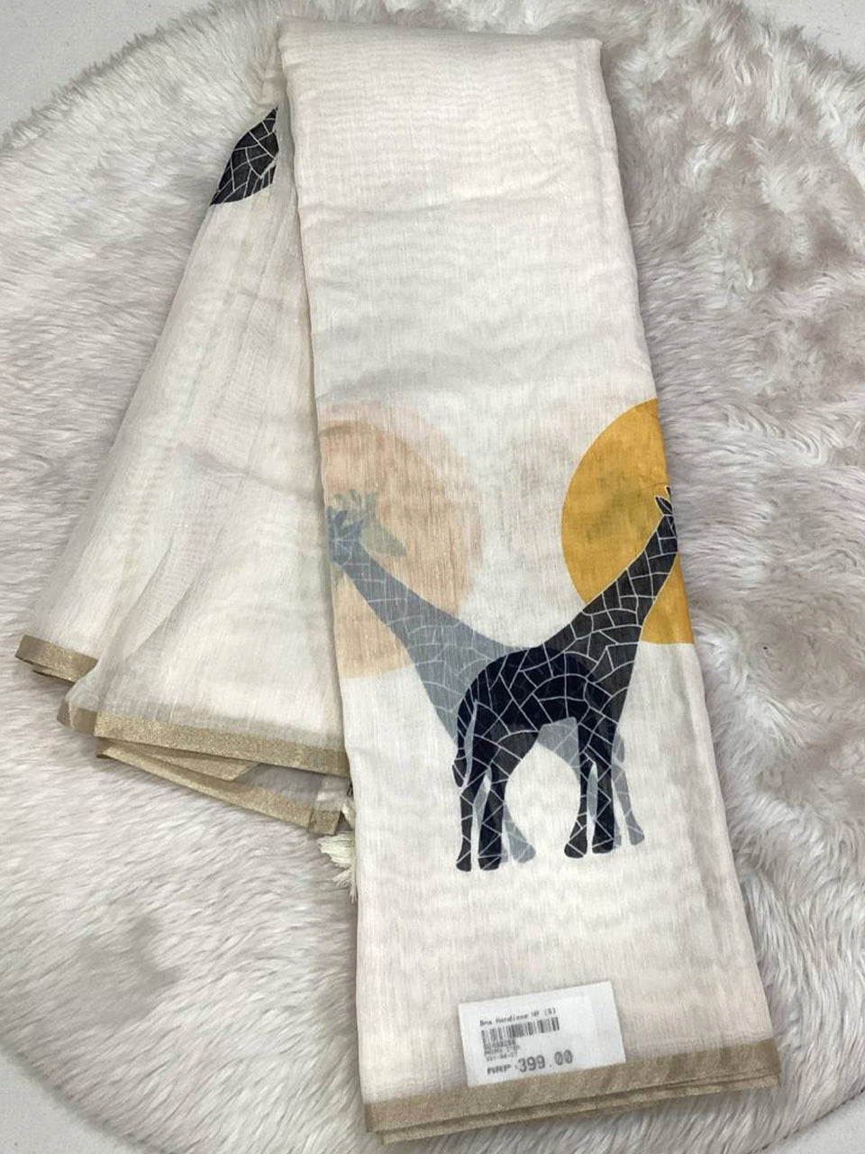 Linen Chanderi Saree