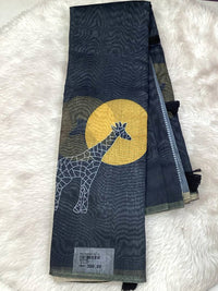 Linen Chanderi Saree