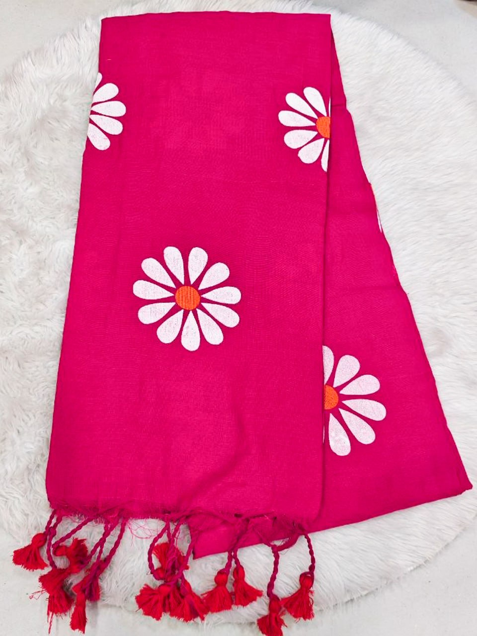 Linen Slub Saree