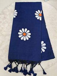 Linen Slub Saree