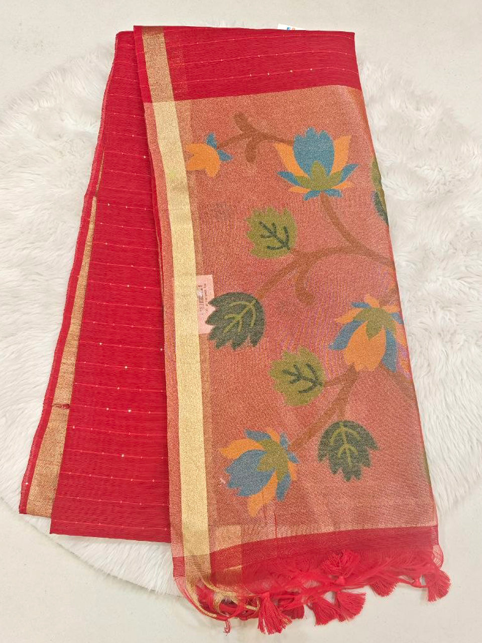 Linen Slub Saree