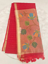 Linen Slub Saree