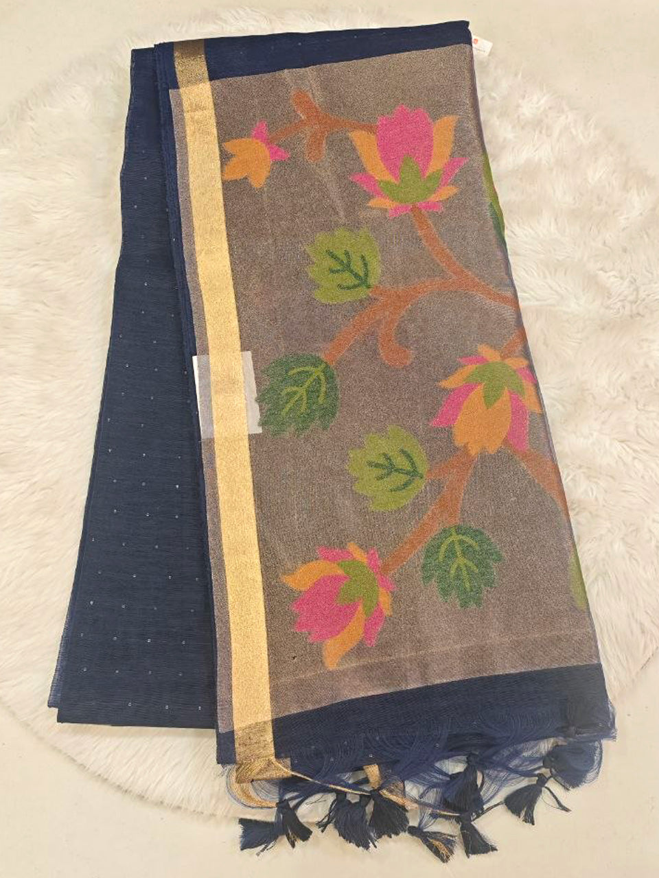 Linen Slub Saree