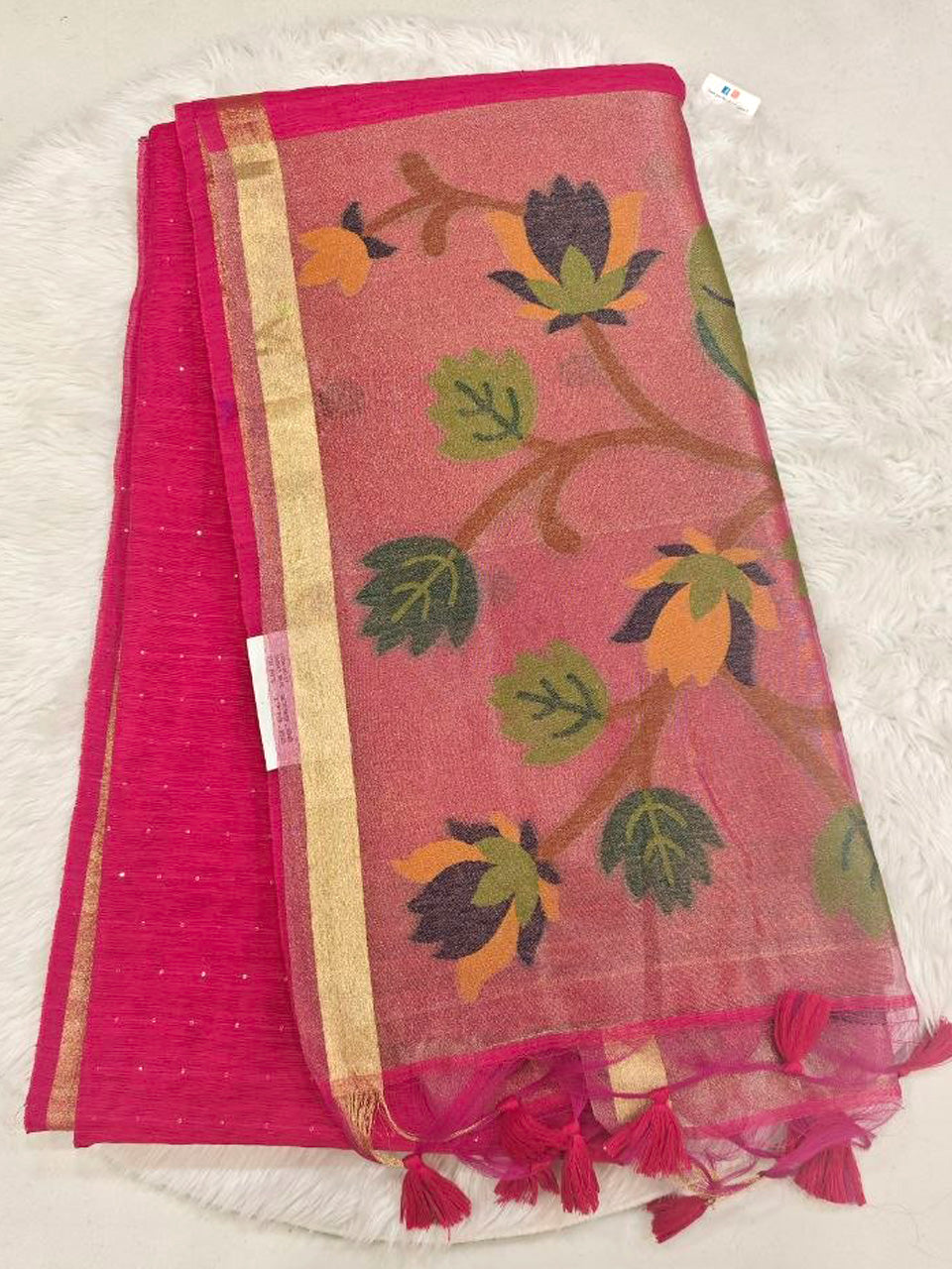 Linen Slub Saree