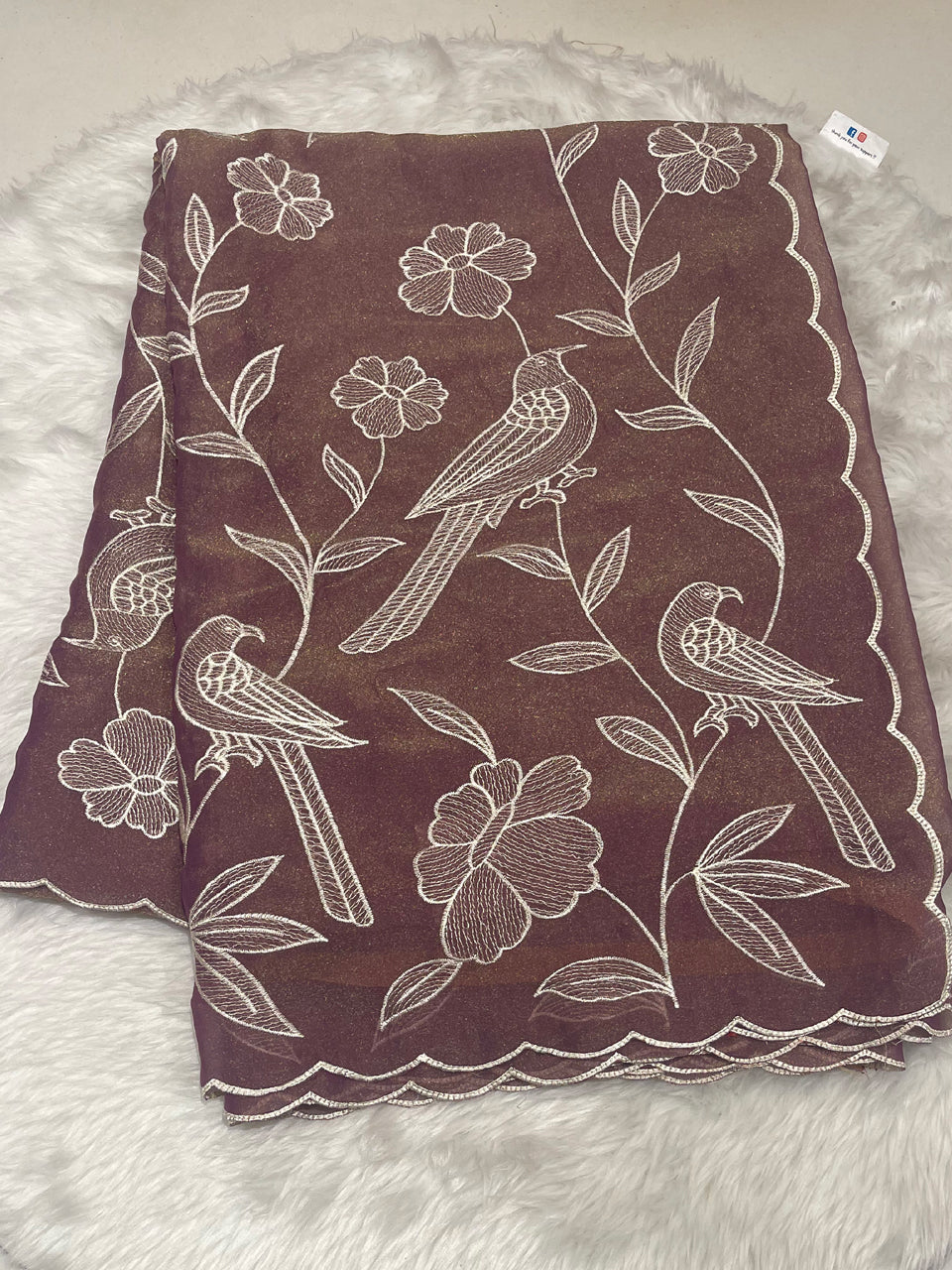 Malai Georgette Saree