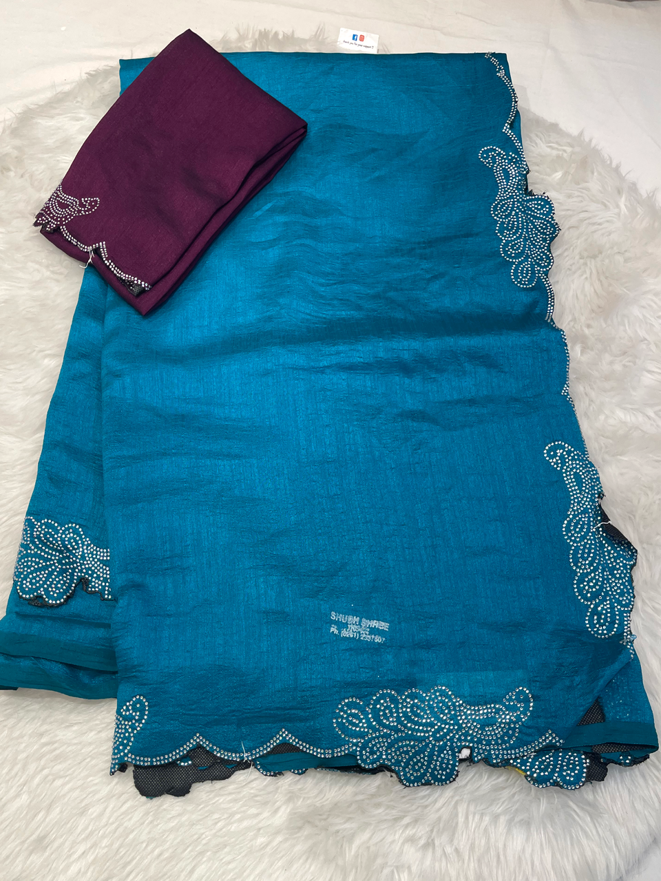 Regal Plum Malbari Georgette Saree