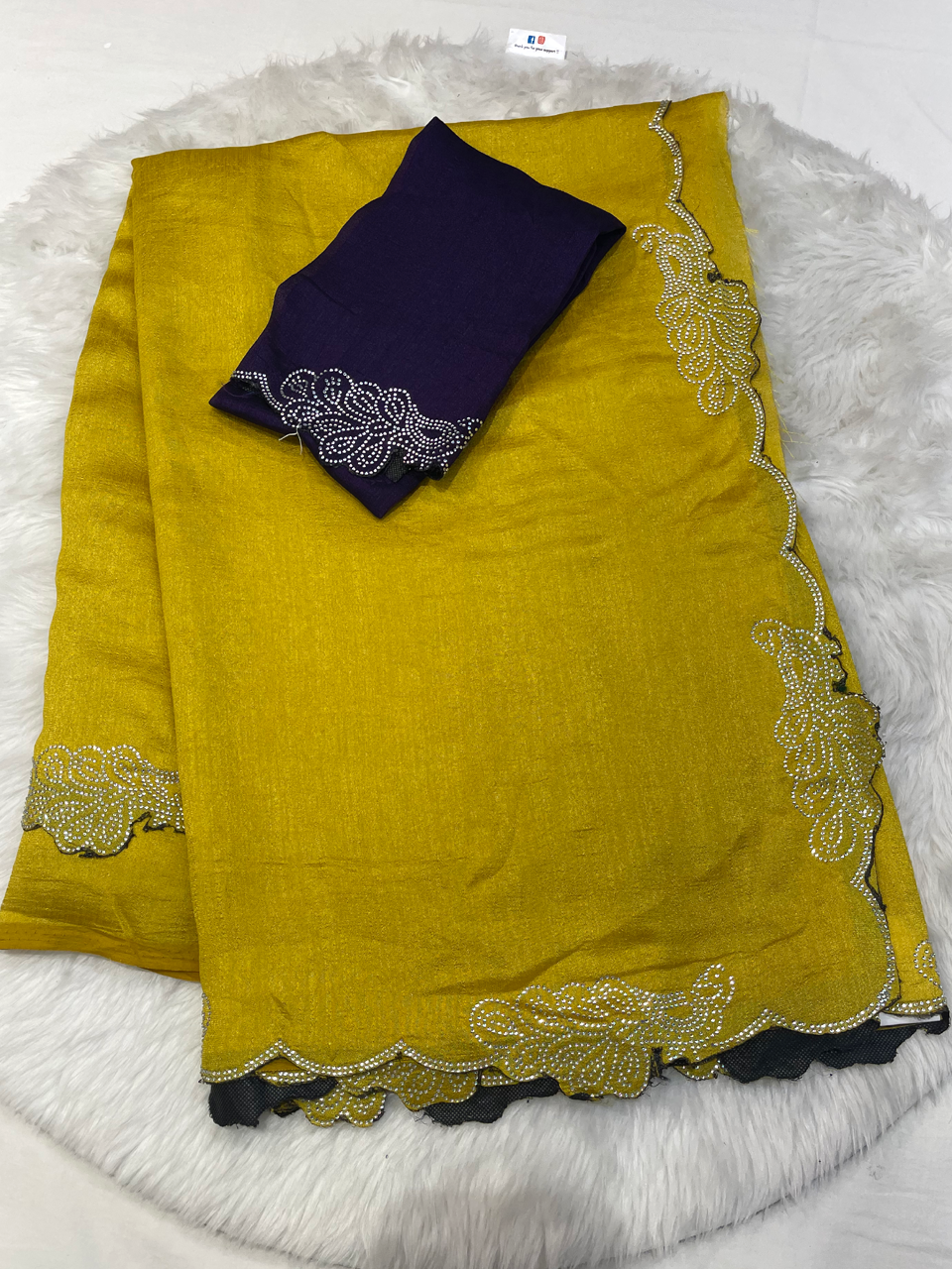 Regal Plum Malbari Georgette Saree