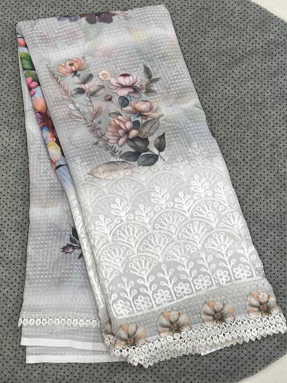 Malgudi Georgette saree