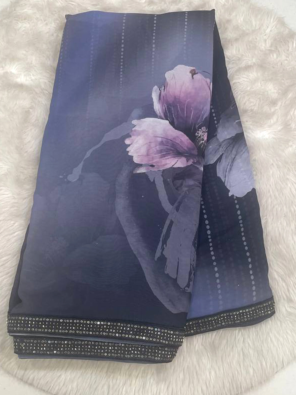 Malgudi Georgette Saree