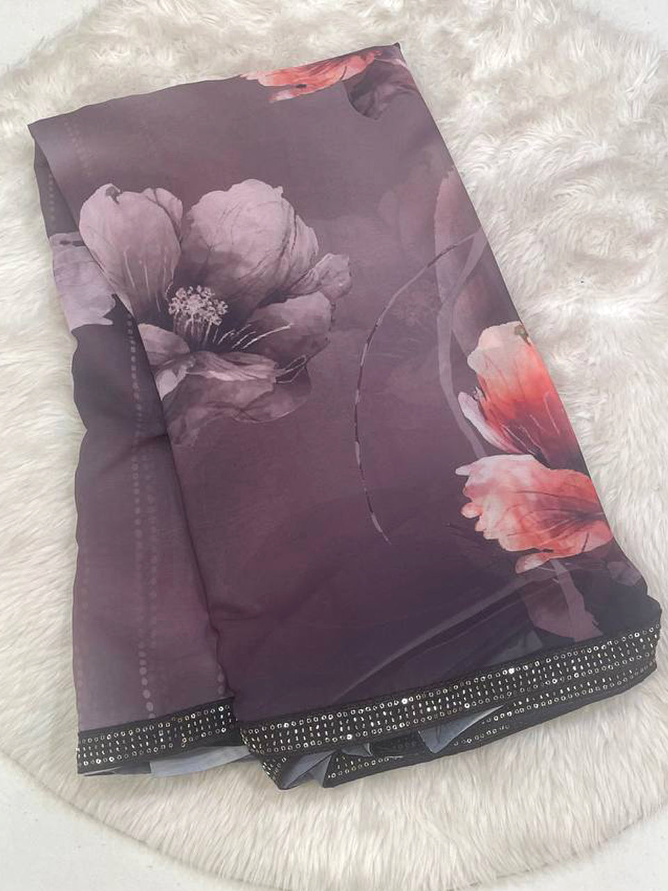 Malgudi Georgette Saree