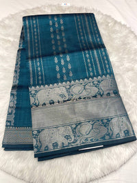Mangalagiri Silver Butta Saree