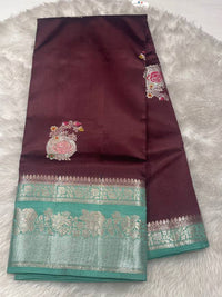 Mango Pattu Saree