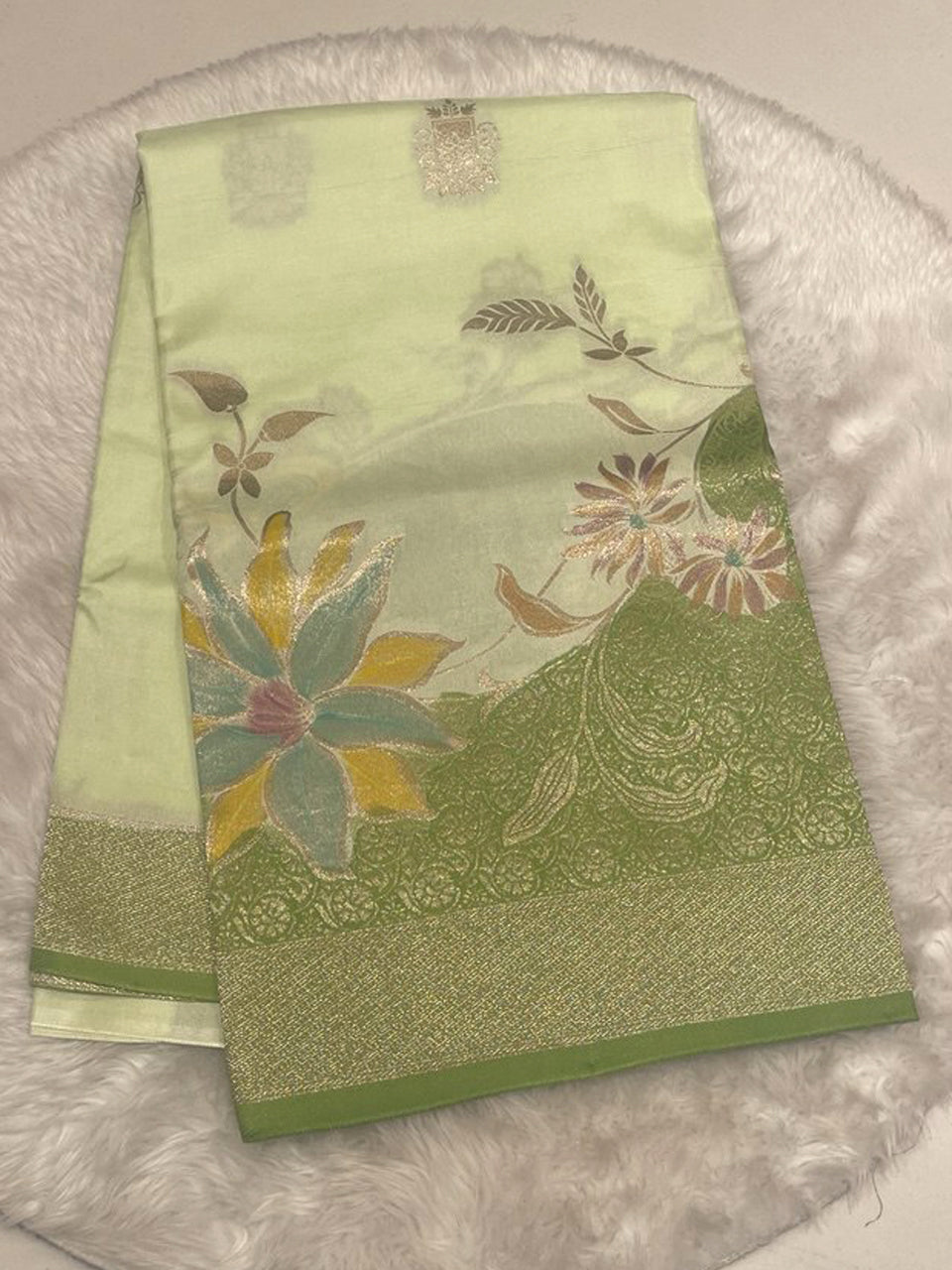 Mango Silk Saree