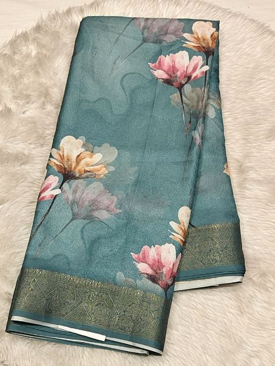 Mushroom Silk Saree