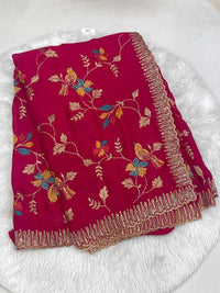 Moss Crape Saree